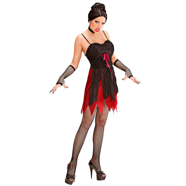 Halloween Kleid Damen Vampir Kurz