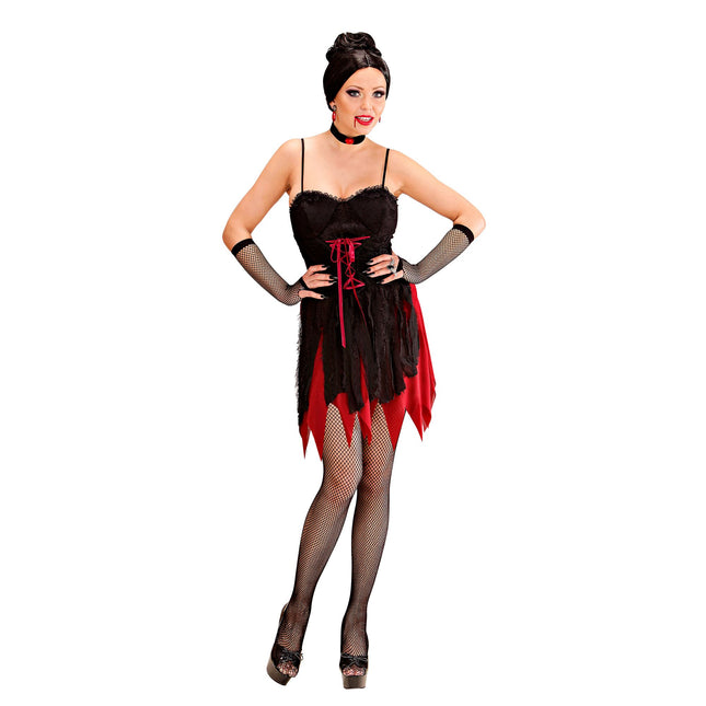 Halloween Kleid Damen Vampir Kurz