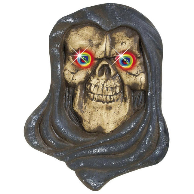 Halloween Wanddekoration Sensenmann mit Licht