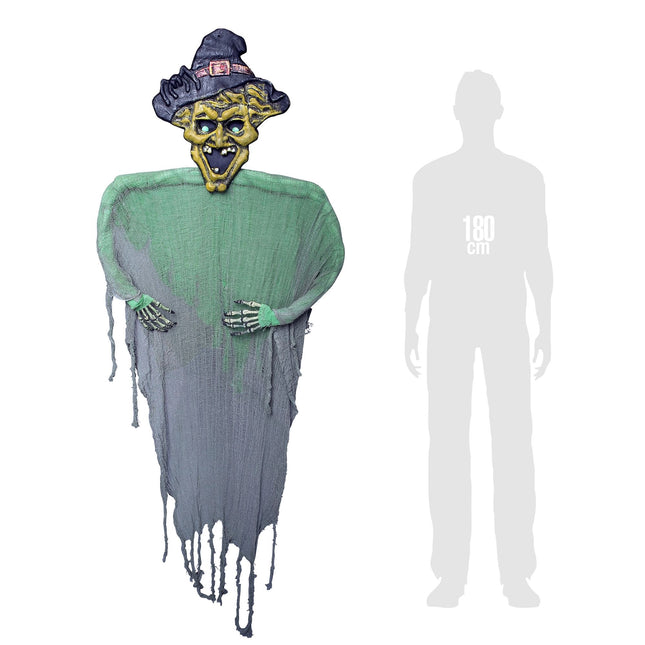 Halloween Puppe Hexe 1,9m