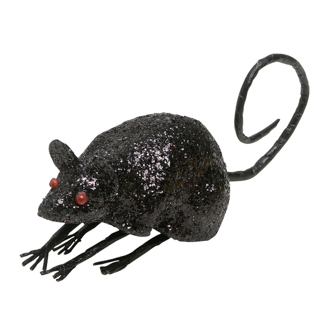 Schwarze Fake-Maus 8,5 cm