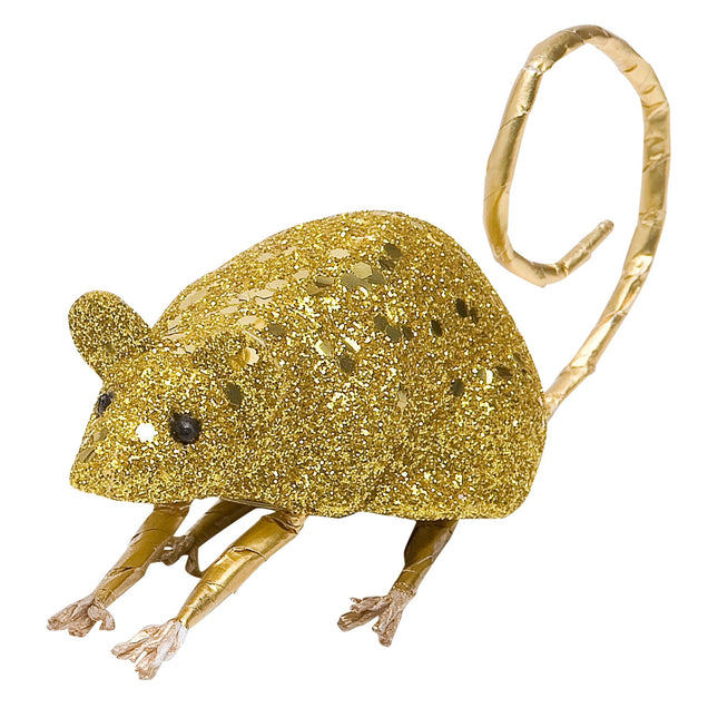 Goldene Fake-Maus 8,5cm