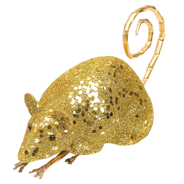 Goldene Fake-Maus 12cm