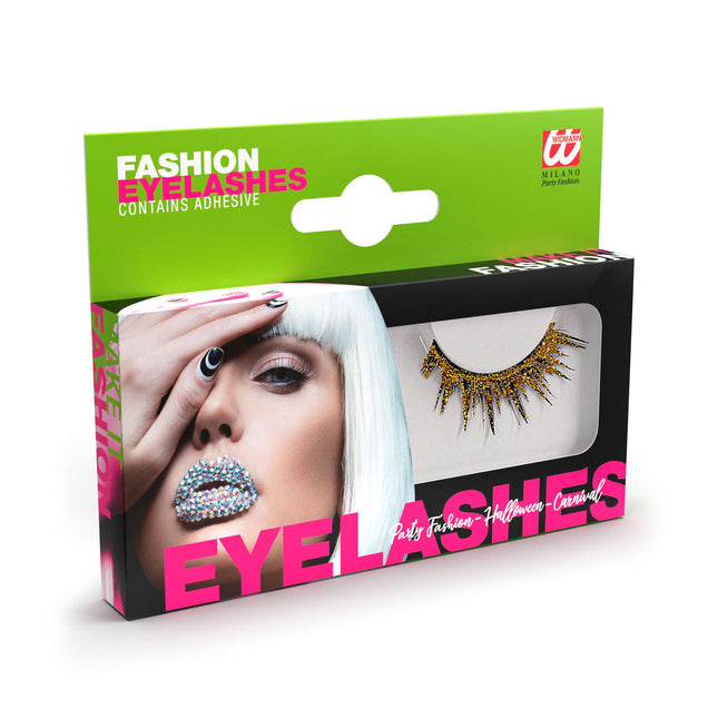 Falsche Wimpern Gold