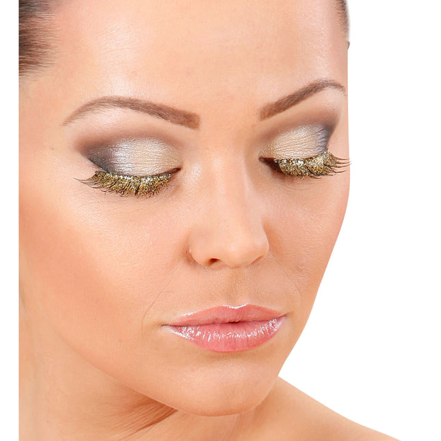 Falsche Wimpern Gold
