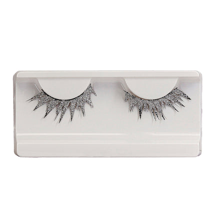 Falsche Wimpern in Silber