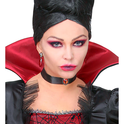 Halloween Halskette Roter Stein