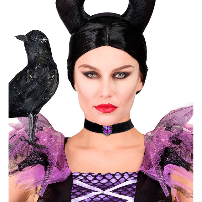 Halloween Halskette Lila Stein