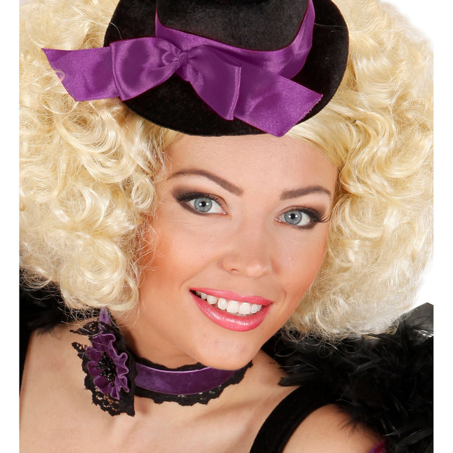 Halloween Halskette Lila Blume