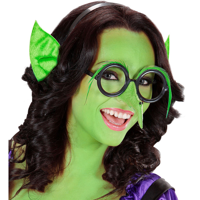 Halloween Haarband Grüne Ohren