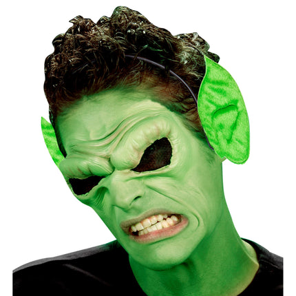 Halloween Haarband Grüne Ohren