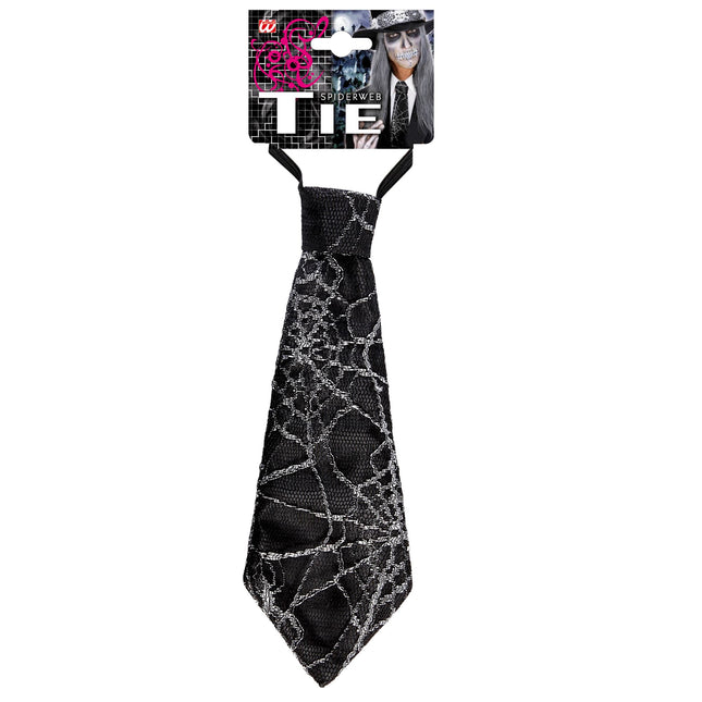 Halloween Krawatte Spinnennetz