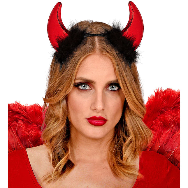 Halloween Haarband Teufelshorn