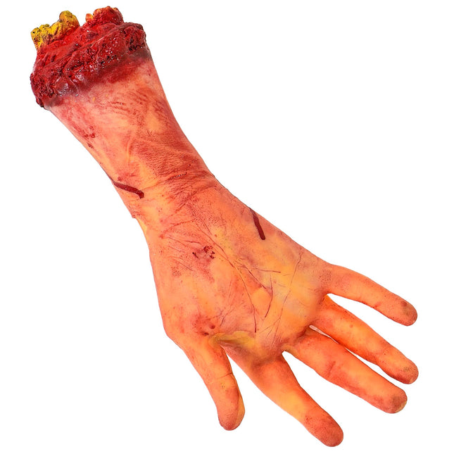 Halloween Falsche Hand mit Knochen abgehackt