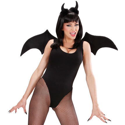 Halloween Accessoire Set Schwarzer Teufel