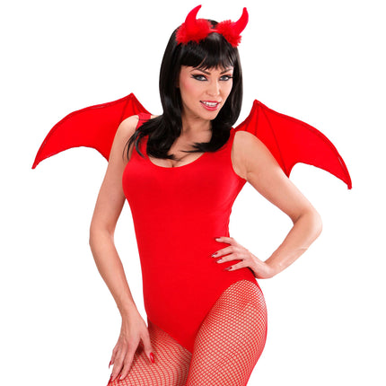 Halloween Accessoire Set Red Devil 2 Stück