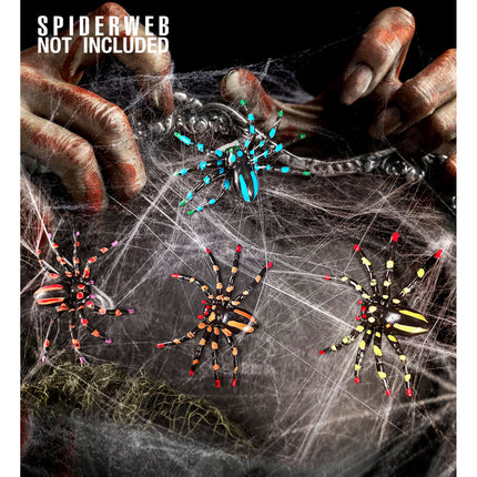 Halloween Fake Spinne 7cm 4Stk
