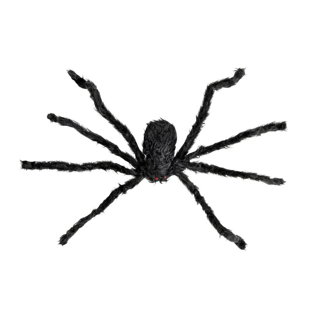 Halloween Fake Spinne Schwarz 75cm