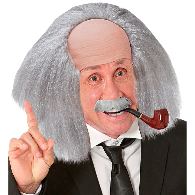 Halloween Perücke Professor Glatze