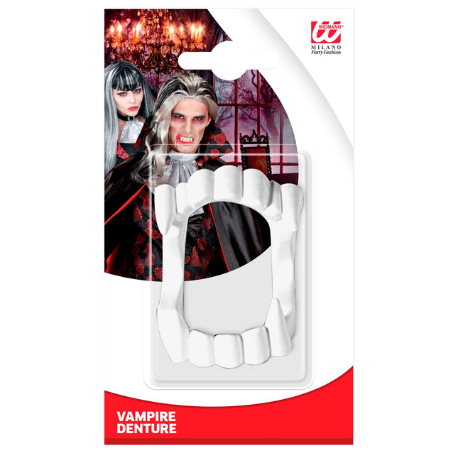 Halloween Falsche Zähne Schwarz Rot Vampir