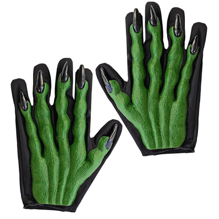 Grüne Handschuhe Hexe