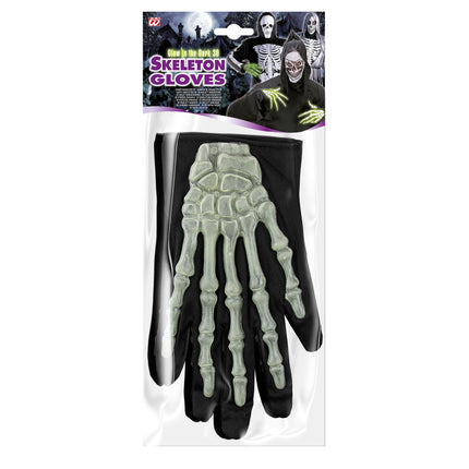 Halloween Handschuhe Skelett Glow In The Dark Short