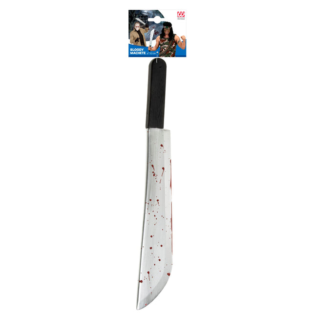 Halloween Fake-Messer mit Blut 54cm