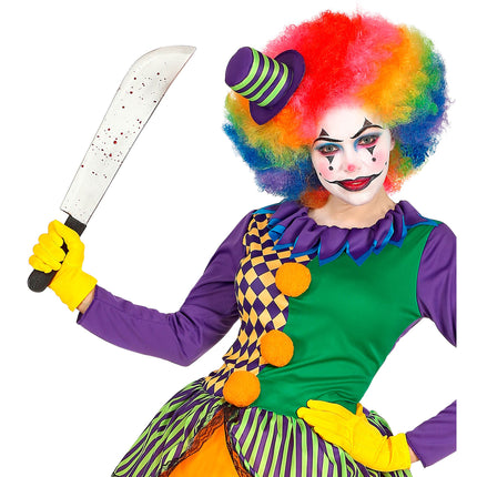 Halloween Fake-Messer mit Blut 54cm