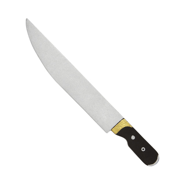 Halloween Fake-Messer Silber 34cm