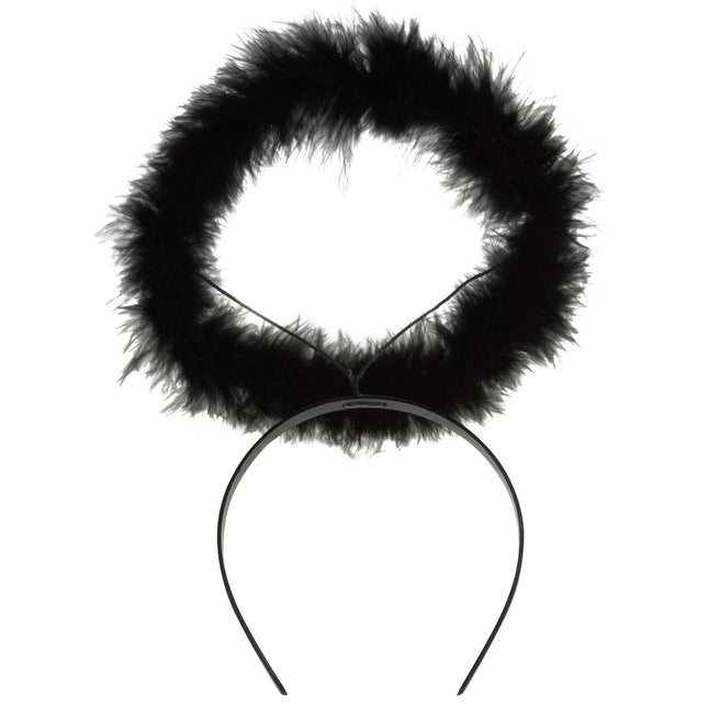 Halloween Haarband Schwarzer Engel