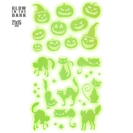Halloween Aufkleber Glow In The Dark 21cm