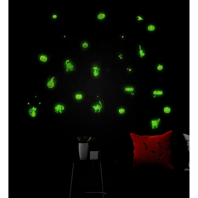 Halloween Aufkleber Glow In The Dark 21cm