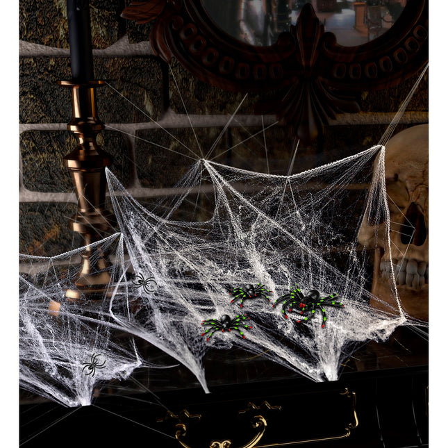 Halloween Spinnennetz mit Spinnen
