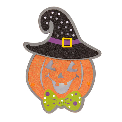 Halloween Wanddekoration Kürbis mit Licht