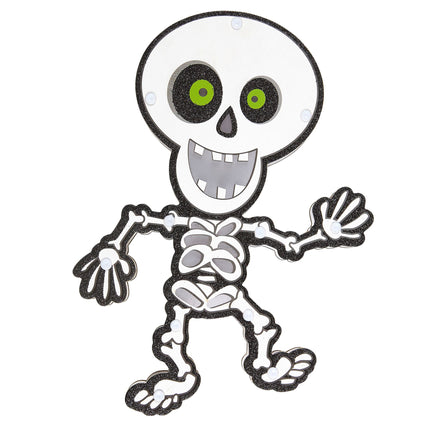 Halloween Wanddekoration Skelett mit Licht