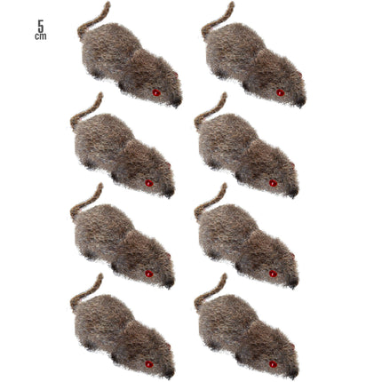 Halloween Fake Maus 5cm 8Stück