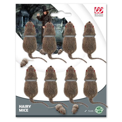 Halloween Fake Maus 5cm 8Stück
