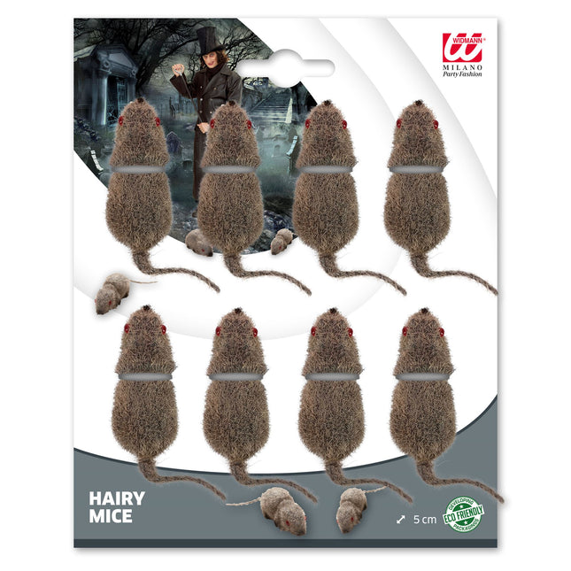 Halloween Fake Maus 5cm 8Stück