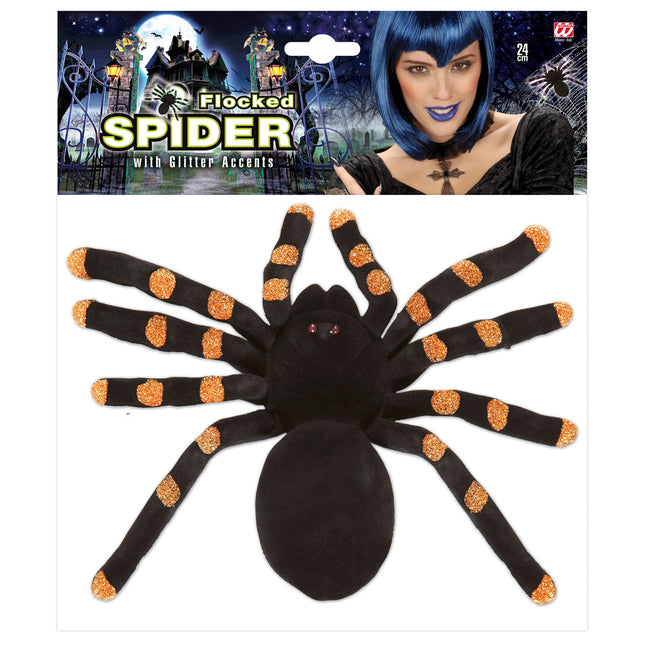 Halloween Fake Spinne 24cm 2Stk