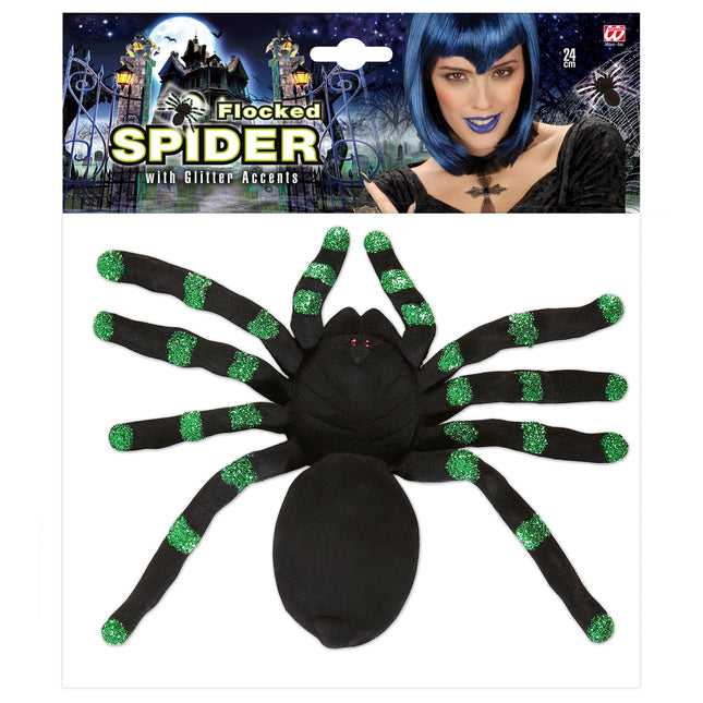 Halloween Fake Spinne 24cm 2Stk