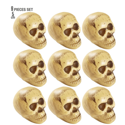 Halloween Totenkopf 9Stk