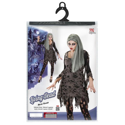 Halloween Kostüm Damen Zombie 2 Stück