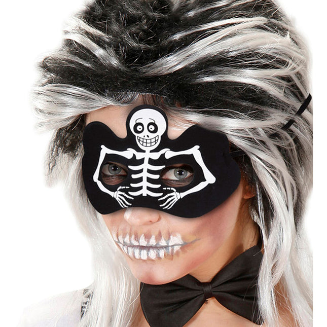Halloween Augenmaske Skelett