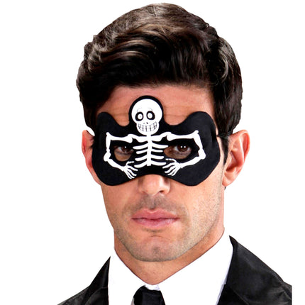 Halloween Augenmaske Skelett