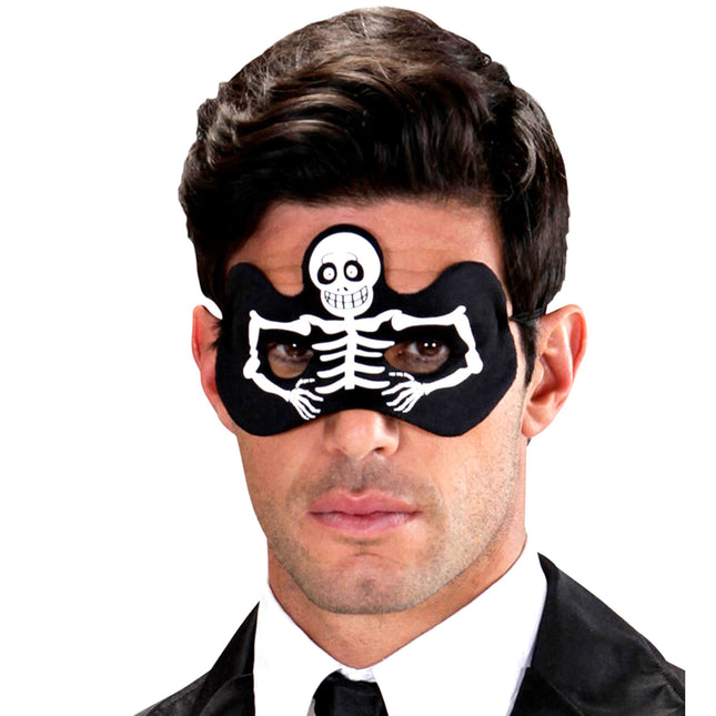 Halloween Augenmaske Skelett