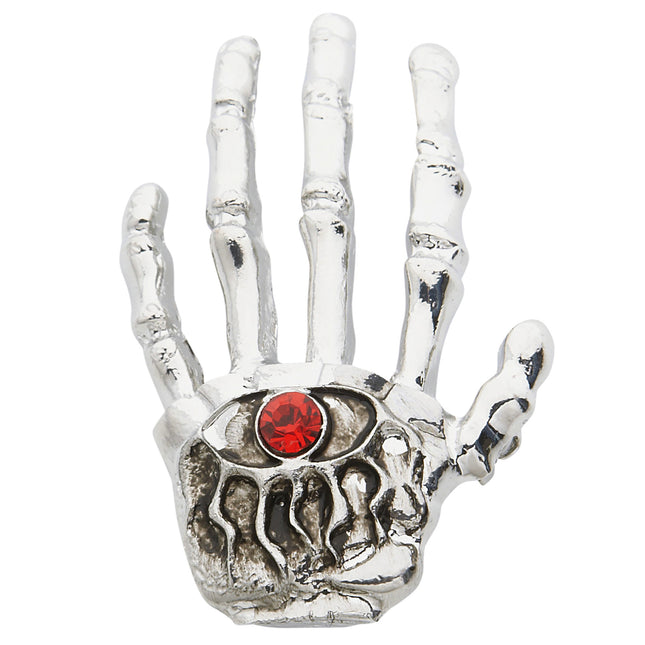 Halloween Brosche Skelett Hand