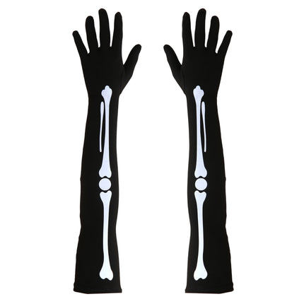 Halloween Handschuhe Knochen