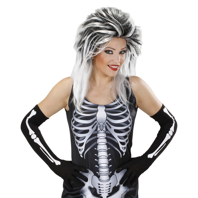 Halloween Handschuhe Knochen