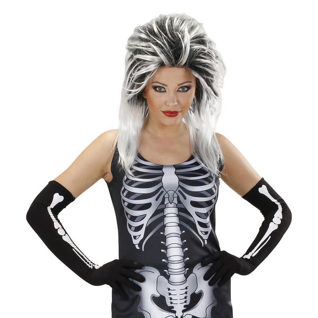 Halloween Handschuhe Knochen
