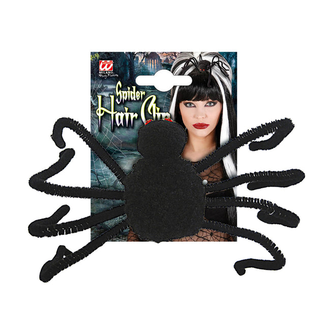 Halloween Haarspange Schwarze Spinne